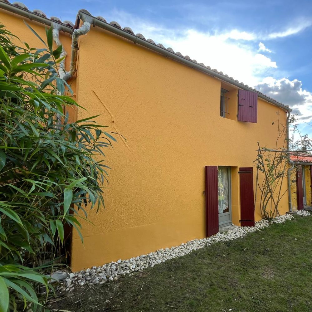 Rénovation peinture façade La Limouzinière - Maison